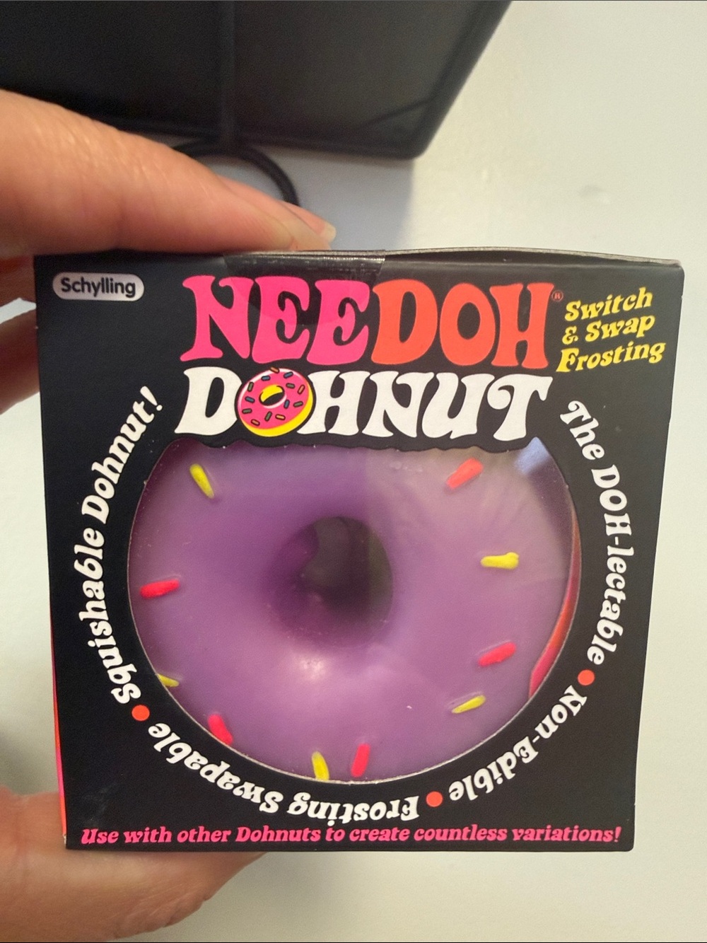 NEEDOH Dohnut Purple Swap & Squish Play Toy